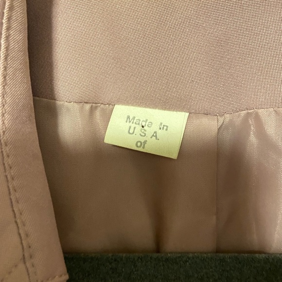 Vintage 1960s MCM Union-Made ILGWU Mod Swing Coat Dusty Rose - Picture 9 of 9